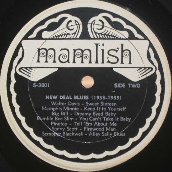 Various - New Deal Blues: 1933-1939 (VINYL LP MAMLISH S-3801 1970) | - BLUES / USED *NEAR MINT*