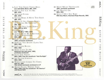King Of The Blues (4xCD BOX) | Near Mint (NM) Excellent+ (EX+) - BLUES / USED *NEAR MINT*