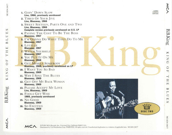 King Of The Blues (4xCD BOX) | Near Mint (NM) Excellent+ (EX+) - BLUES / USED *NEAR MINT*
