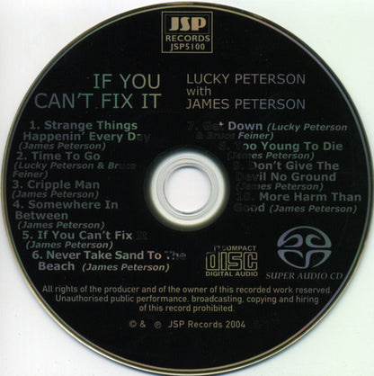 James & Lucky Peterson - If You Can't Fix It (SACD) | USED - BLUES / USED *NEAR MINT*