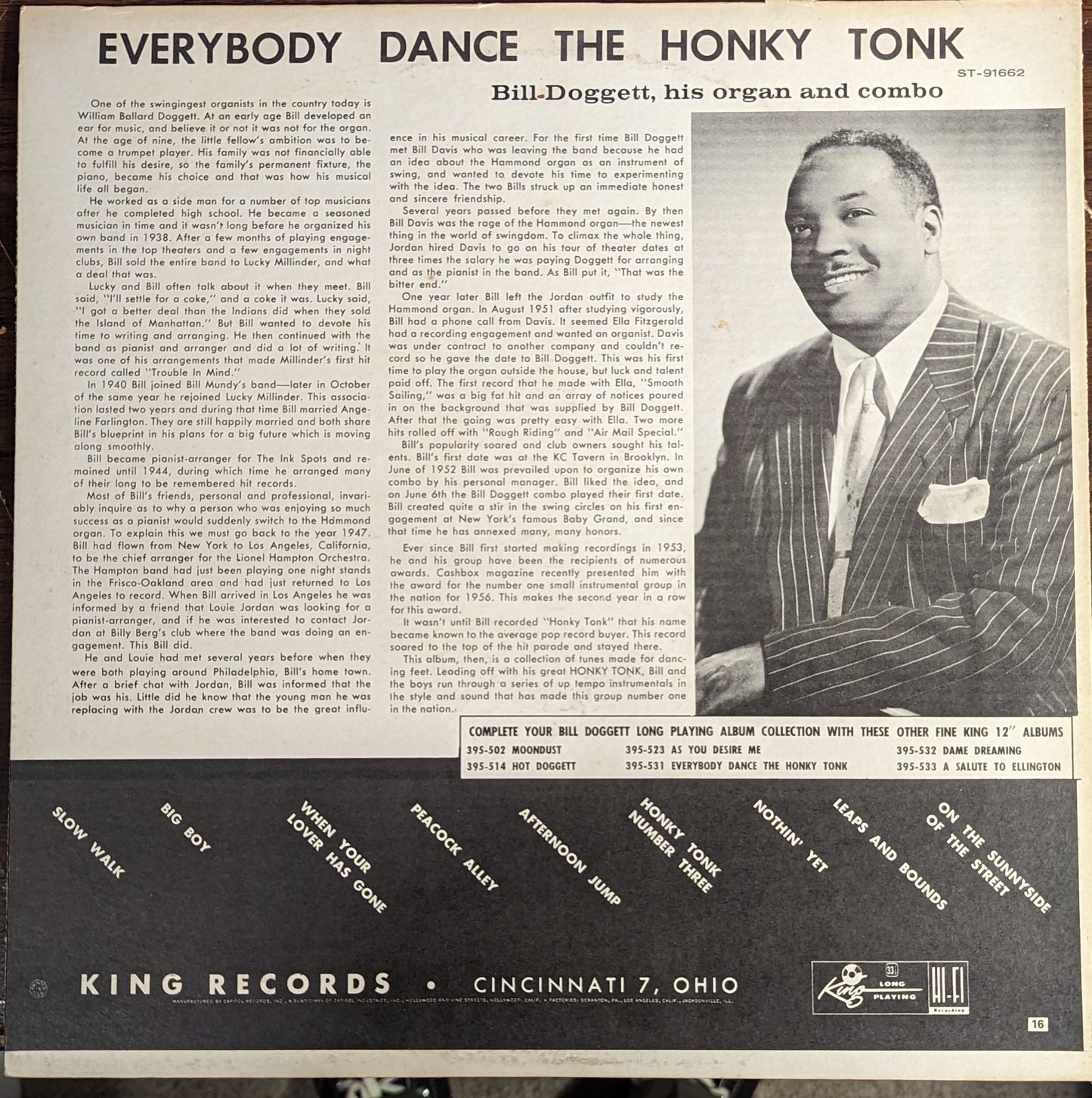 Bill Doggett - Everybody Dance The Honky Tonk *CLUB* | Near Mint (NM) Near Mint (NM) - BLUES / USED *NEAR MINT*