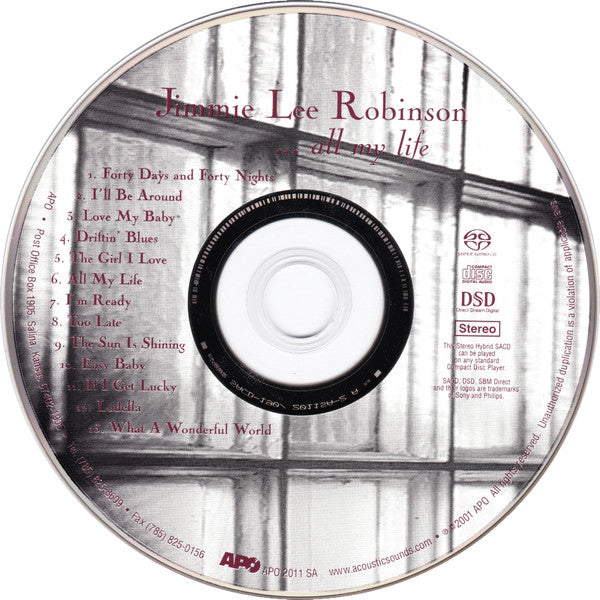 Jimmie Lee Robinson - ...All My Life (SACD) | USED - BLUES / USED *NEAR MINT*
