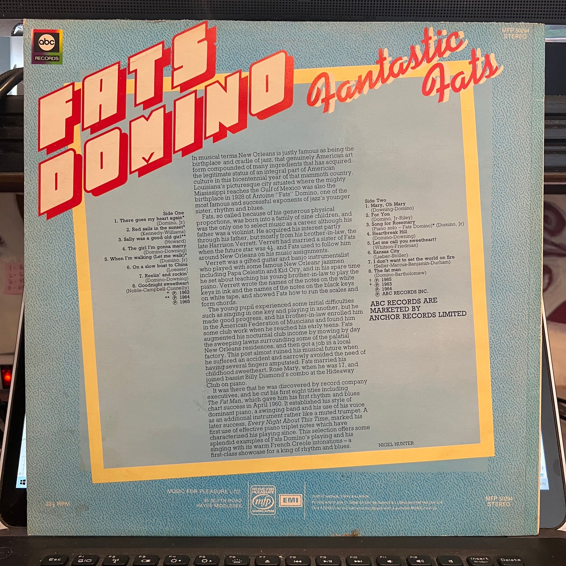 Fats Domino - Fantastic Fats | Near Mint (NM) Near Mint (NM) - BLUES / USED *NEAR MINT*