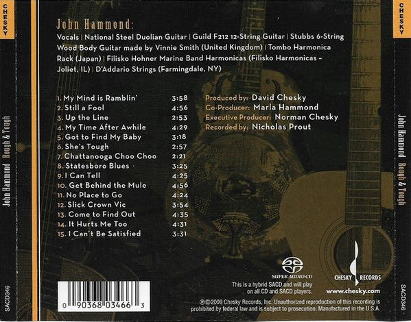 John Hammond - Rough & Tough (SACD) | USED - BLUES / USED *NEAR MINT*