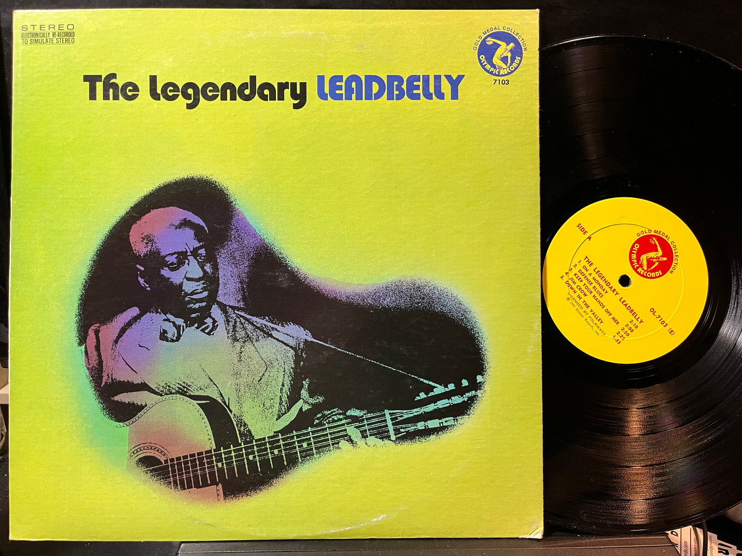 Leadbelly - The Legendary Leadbelly (VINYL) | Near Mint (NM) Excellent (EX) - BLUES / USED *NEAR MINT*