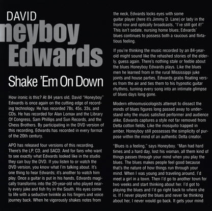 David Honeyboy Edwards - Shake 'Em On Down (SACD) | USED - BLUES / USED *NEAR MINT*