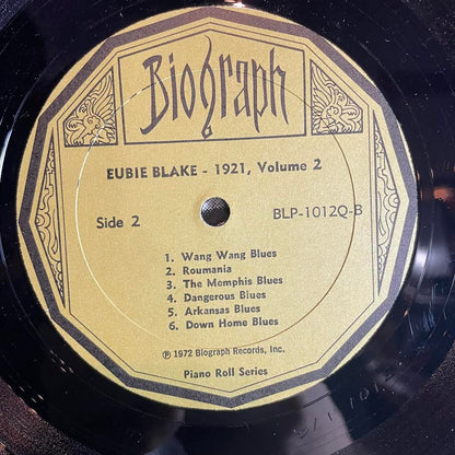 1921 - Vol. 2 Rare Piano Rolls Of Early Blues And Spirituals (VINYL) | Very Good Plus (VG+) Excellent+ (EX+) - BLUES / USED *VERY GOOD+*