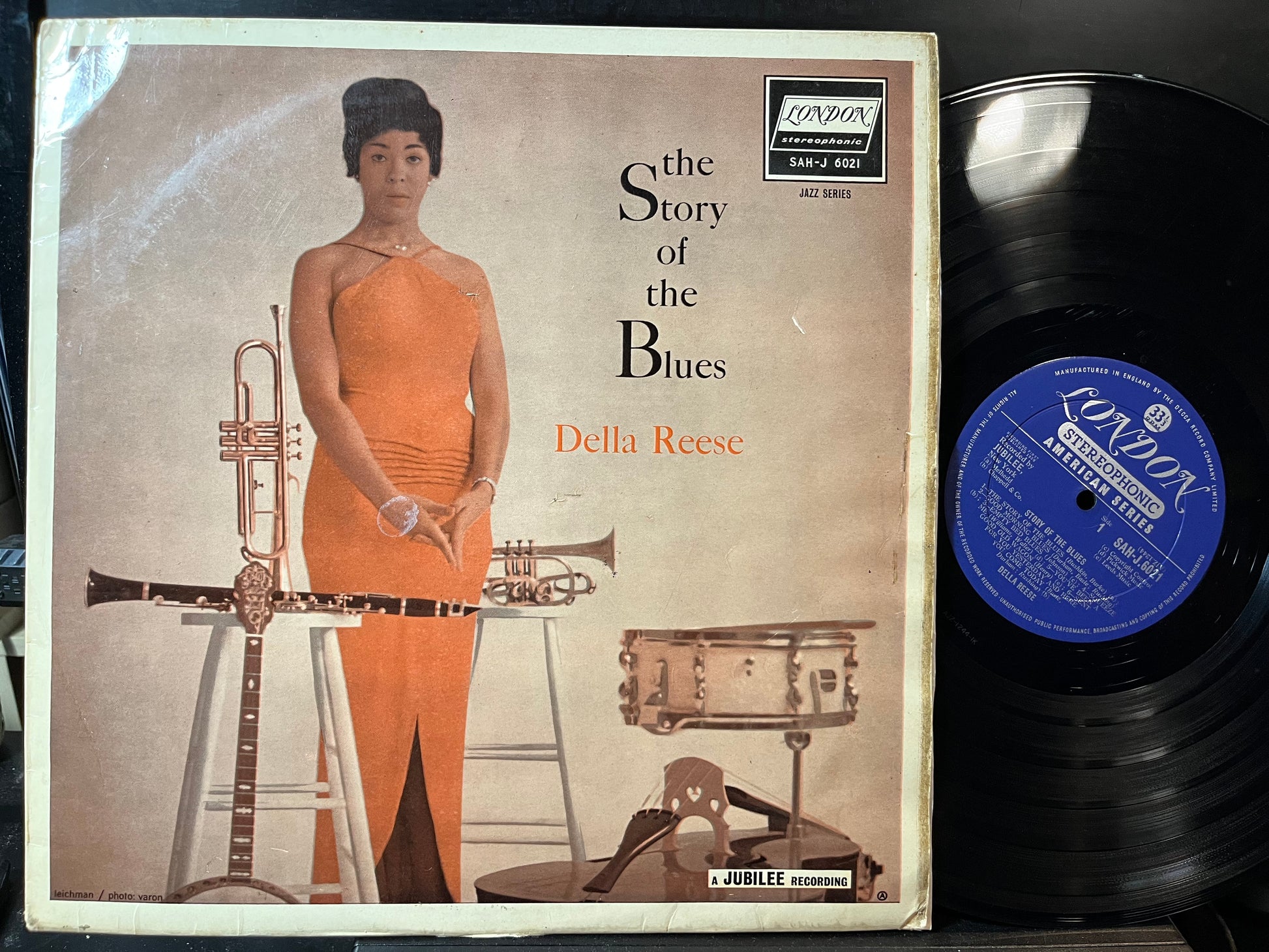 Della Reese - The Story Of The Blues (VINYL LP LONDON SAH-J 6021 1959) | Very Good (VG) Very Good (VG) - BLUES / USED *VERY GOOD*