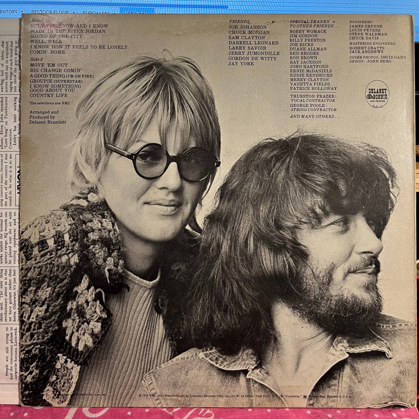Delaney & Bonnie - D & B Together *PITMAN* | Very Good (VG) Near Mint (NM) - BLUES / USED *VERY GOOD*
