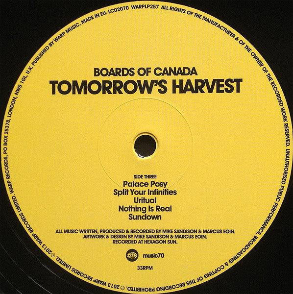 Boards Of Canada - Tomorrow's Harvest (2x VINYL) | Mint (M) Mint (M) - DOWNTEMPO *SEALED*