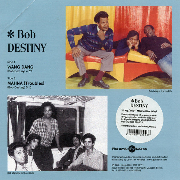 Bob Destiny - Wang Dang / Manha (Troubles) *7"* | Mint (M) Mint (M) - FUNK *SEALED*
