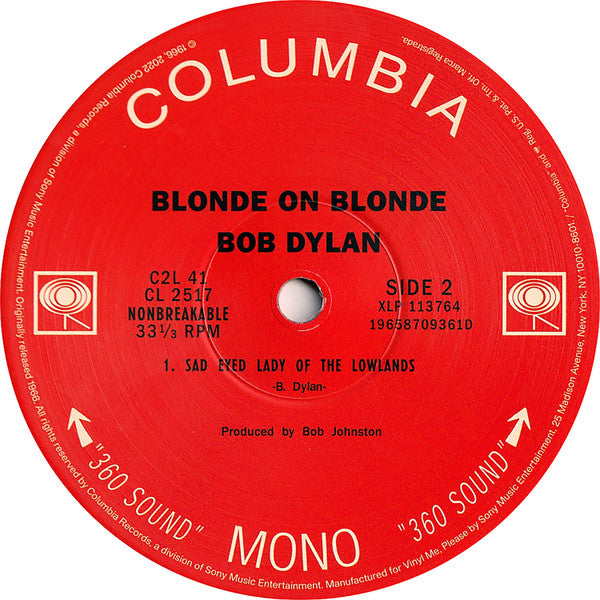 Bob Dylan - Blonde On Blonde (VMP | CLEAR BLONDE VINYL) | Mint (M) Mint (M) - FOLK *SEALED/COLOR*