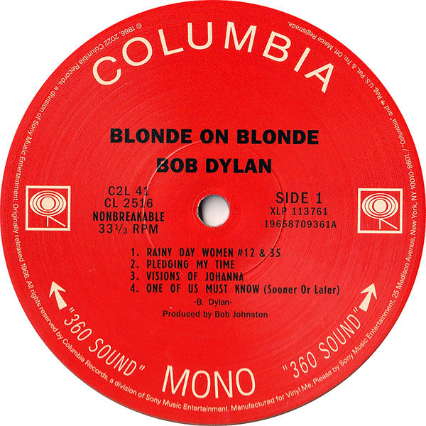 Bob Dylan - Blonde On Blonde (VMP | CLEAR BLONDE VINYL) | Mint (M) Mint (M) - FOLK *SEALED/COLOR*