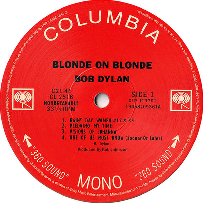 Bob Dylan - Blonde On Blonde (VMP | CLEAR BLONDE VINYL) | Mint (M) Mint (M) - FOLK *SEALED/COLOR*