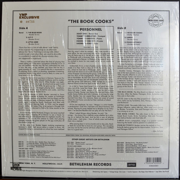 The Book Cooks | Mint (M) Mint (M) - JAZZ *NUMBERED, COLOR*