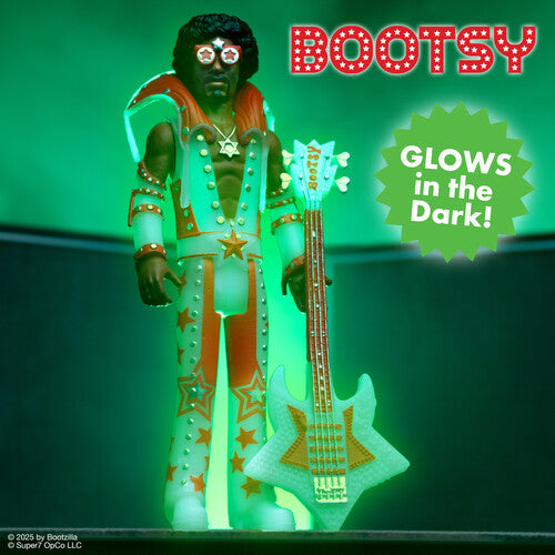 Super7 - Bootsy Collins - ReAction Figures Wv3 - Bootsy Collins (Glow) (Collectible, Action Figure) |