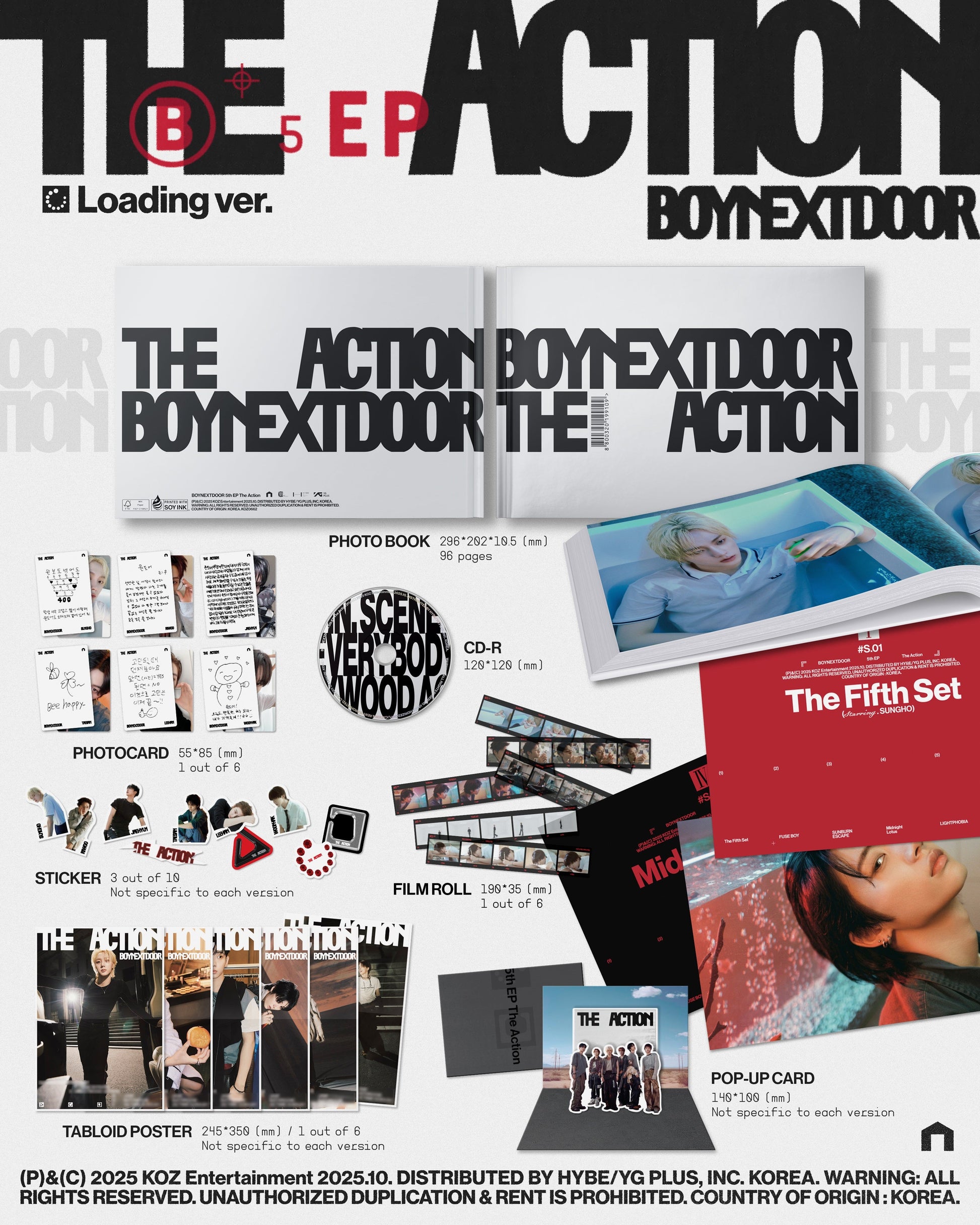 Boynextdoor 5Th Ep [The Action] [Loading Ver.] [Indie Retail Exclusive] [CD] |