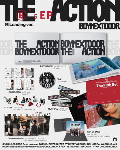 Boynextdoor 5Th Ep [The Action] [Loading Ver.] [Indie Retail Exclusive] [CD] |