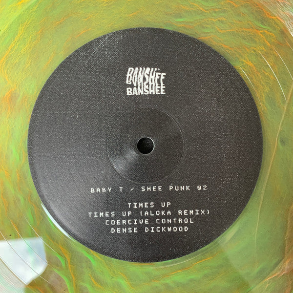 Baby T (6) - Shee Punk 02 (SPLATTER SWIRL COLOR VINYL 12" Banshee BSHEE02LTD) | NEW - BREAKS *NEW/COLOR*