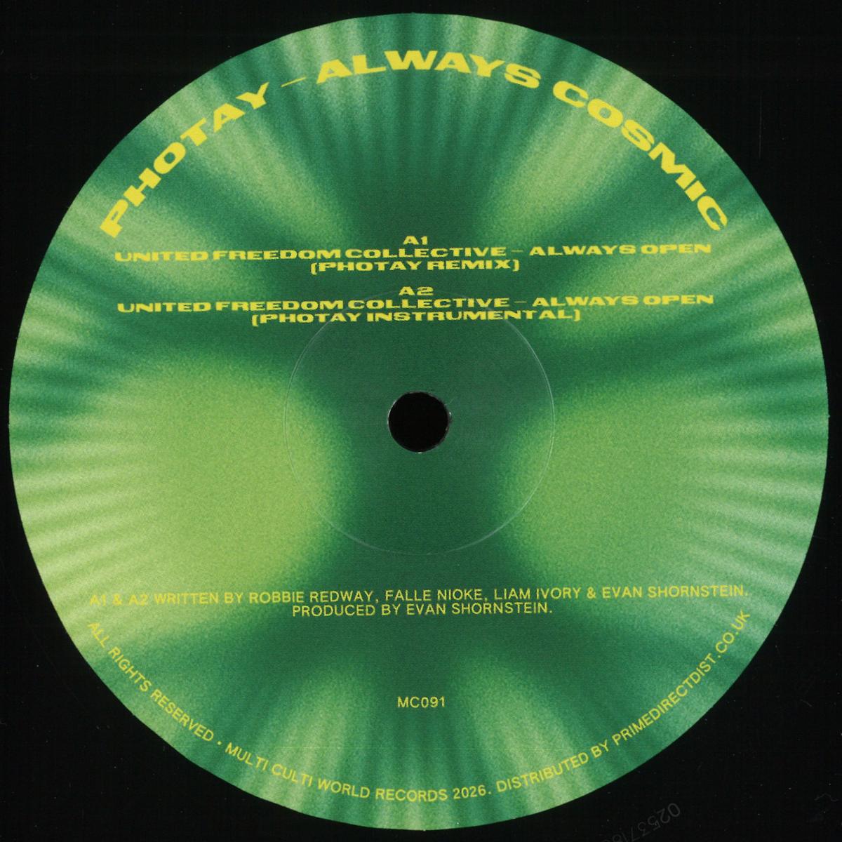 Photay - Always Cosmic (VINYL 12" Multi Culti MC091) | NEW - BREAKS *NEW*