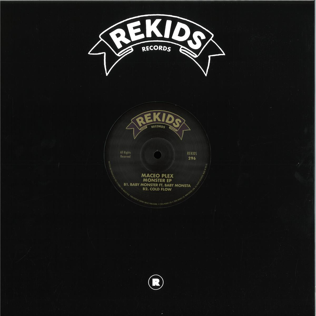Maceo Plex - (PRESALE 10/8/26) Monster (VINYL 12" Rekids) | NEW - BREAKS *NEW*