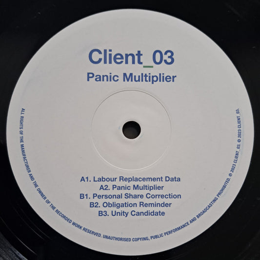 Client_03 Panic Multiplier 12" Mint (M) Generic