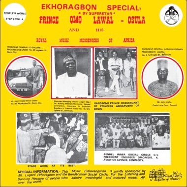 Prince Ọmọ Lawal-Osula And His Royal Music Messeng - (PRESALE 11/6/26) Oru Ye Ye Ye (VINYL LP) | NEW - BREAKS *NEW*