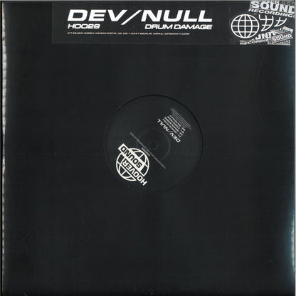 Dev/Null - Drum Damage (VINYL 12" Hooversound) | NEW - BREAKS *NEW*