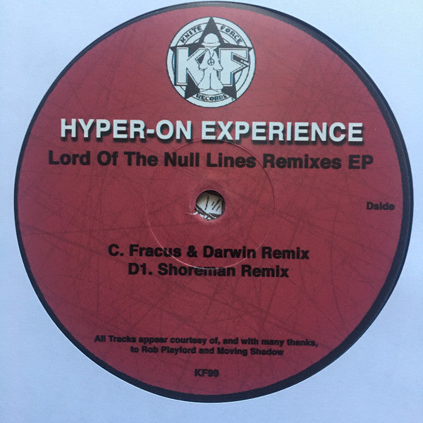 Hyper On Experience Lord Of The Null Lines Remixes EP 2x10" Mint (M) Mint (M)