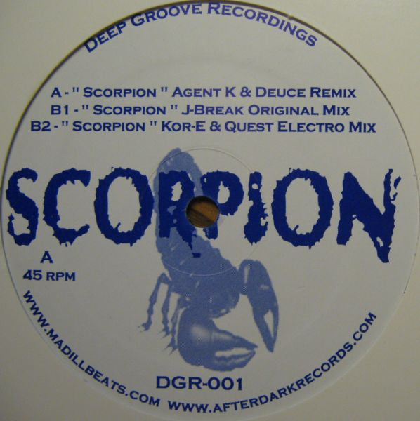 DJ J-Break - Scorpion | Excellent (EX) Generic - BREAKS / USED *EXCELLENT+*
