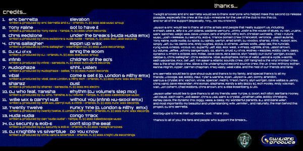 Eric Berretta - Florida Breaks V.2 (CD TWILIGHT GROOVES TGCD02 2001) | USED Excellent+ (EX+) Excellent (EX) - BREAKS / USED *EXCELLENT+*