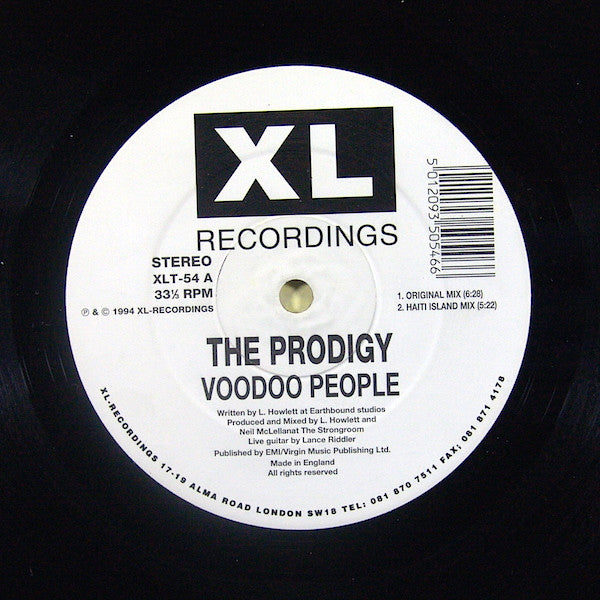Voodoo People (12") | Excellent (EX) Excellent (EX) - BREAKS / USED *EXCELLENT*