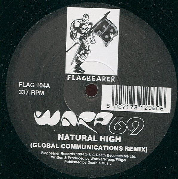 Warp 69 - Natural High (VINYL 12" FLAGBEARER FLAG 104 NOV 7, 1994) | Excellent (EX) Generic - BREAKS / USED *EXCELLENT*