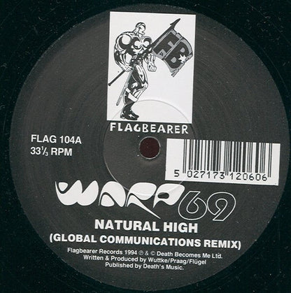 Warp 69 - Natural High (VINYL 12" FLAGBEARER FLAG 104 NOV 7, 1994) | Excellent (EX) Generic - BREAKS / USED *EXCELLENT*