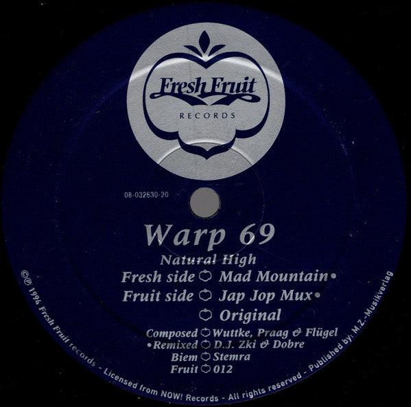 Warp 69 - Natural High (VINYL 12" FLAGBEARER FLAG 104 NOV 7, 1994) | USED Excellent (EX) Generic - BREAKS / USED *EXCELLENT*