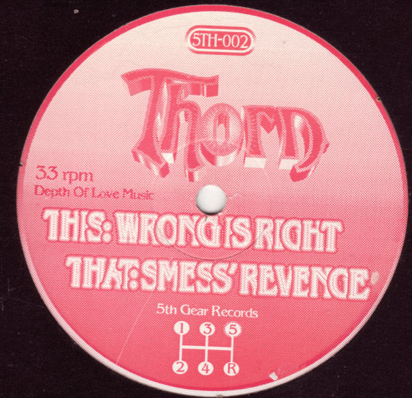 Thorn - Wrong Is Right (VINYL LP) | Excellent (EX) Generic - BREAKS / USED *EXCELLENT*