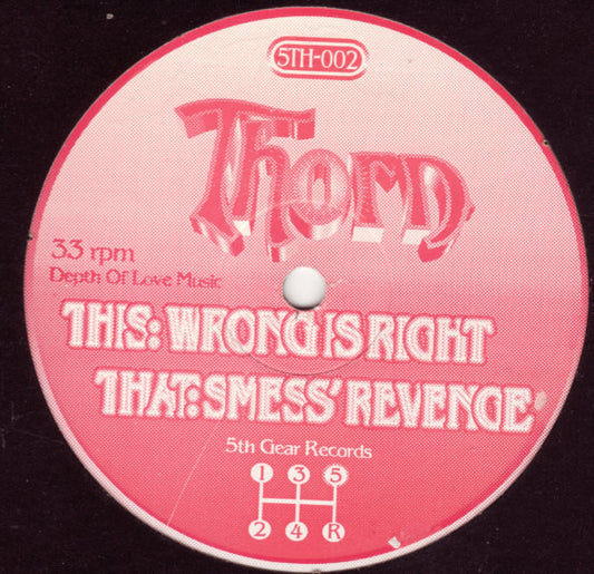 Thorn - Wrong Is Right (VINYL LP) | Excellent (EX) Generic - BREAKS / USED *EXCELLENT*