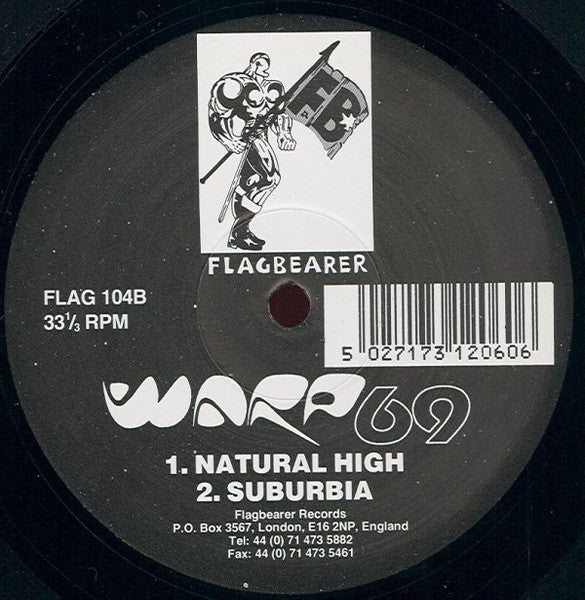 Warp 69 - Natural High (VINYL 12" FLAGBEARER FLAG 104 NOV 7, 1994) | Excellent (EX) Generic - BREAKS / USED *EXCELLENT*