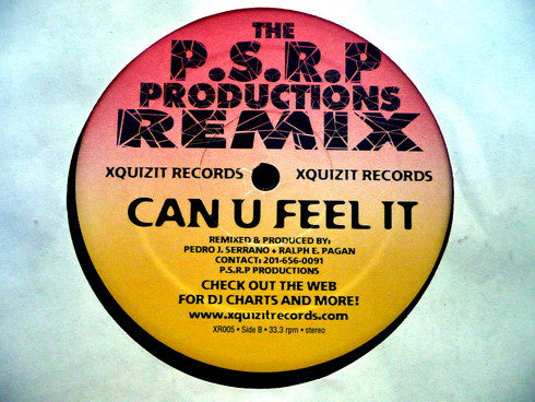 DJ Chris Gallagher - Can U Feel It | Excellent (EX) Generic - BREAKS / USED *EXCELLENT*