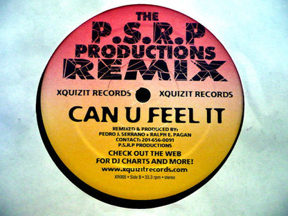 DJ Chris Gallagher - Can U Feel It | Excellent (EX) Generic - BREAKS / USED *EXCELLENT*