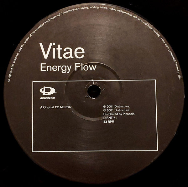 Vitae - Energy Flow | Near Mint (NM) Near Mint (NM) - BREAKS / USED *NEAR MINT-*