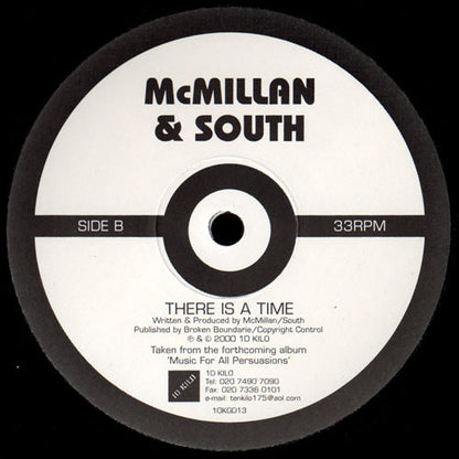 McMillan & South - Riturial Celebration (VINYL 12" 10 KILO 10KG013 2000) | USED Near Mint- (NM-) Generic - BREAKS / USED *NEAR MINT-*