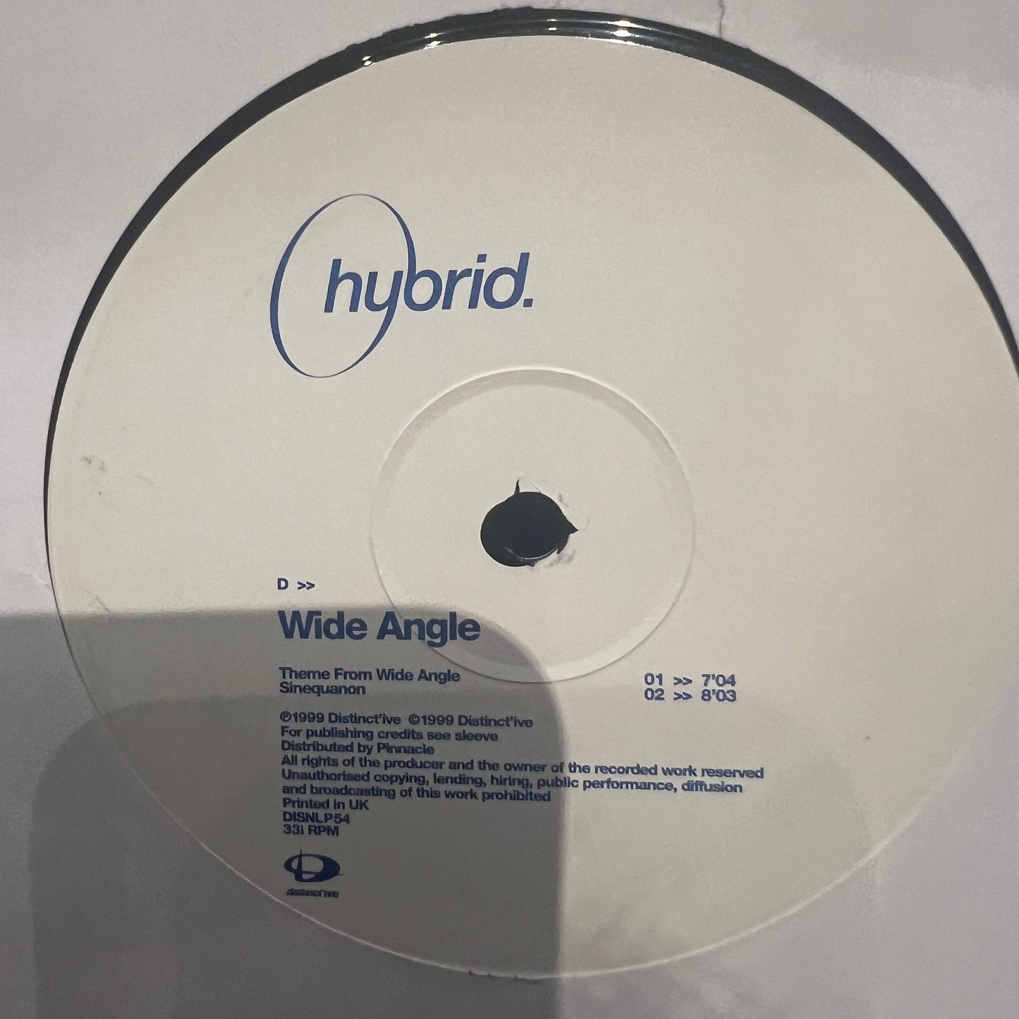 Hybrid Wide Angle *RECORD 2 ONLY* LP Near Mint (NM or M-) Generic
