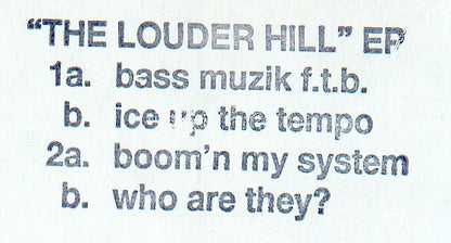 The Louder Hill E.P. (12" VINYL) | Near Mint (NM or M-) Generic - BREAKS / USED *NEAR MINT*