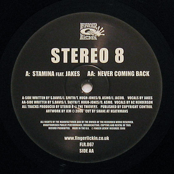 Stereo 8 - Stamina / Never Coming Back | Near Mint (NM) Near Mint (NM) - BREAKS / USED *NEAR MINT*