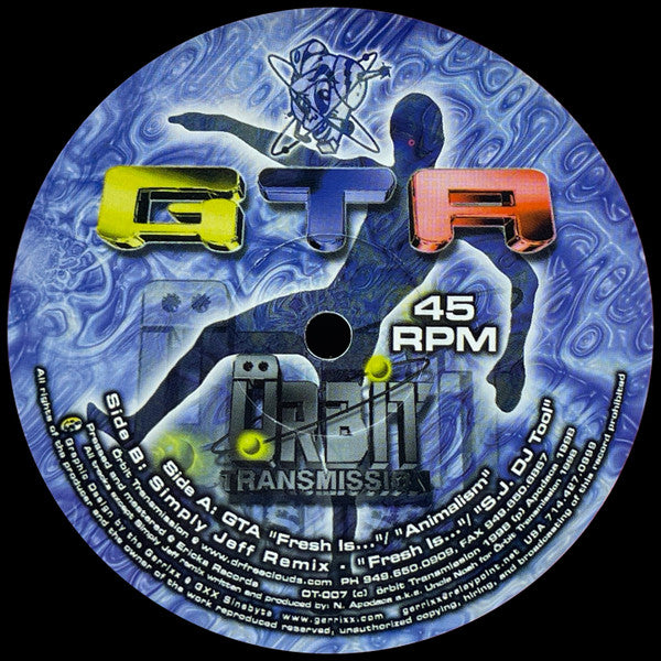 GTA - The Parti EP (ORANGE) | Near Mint (NM) Near Mint (NM) - BREAKS / USED *NEAR MINT*