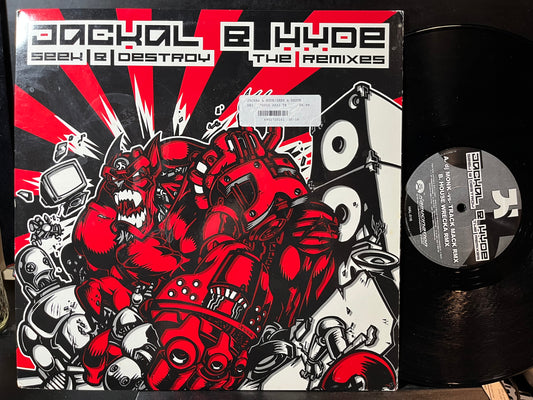 Jackal & Hyde - Seek & Destroy (The Remixes) (VINYL) | Near Mint (NM) Near Mint (NM) - BREAKS / USED *NEAR MINT*