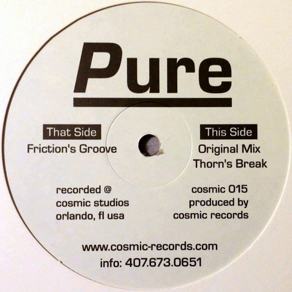 Pure (12" VINYL) | Near Mint (NM) Generic - BREAKS / USED *NEAR MINT*