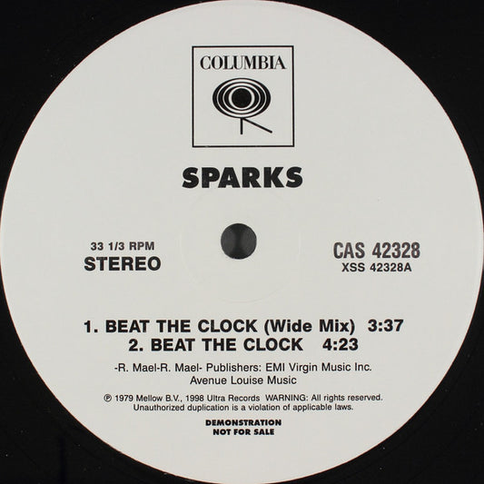 Sparks - Beat The Clock / Renegade Master (VINYL) | Near Mint (NM) Excellent (EX) - BREAKS / USED *NEAR MINT*