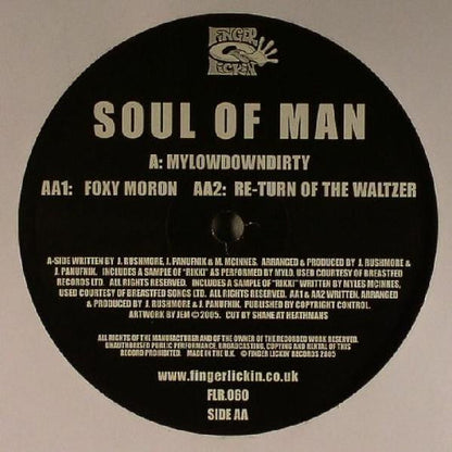 Soul Of Man - Mylowdowndirty / Foxy Moron | Very Good Plus (VG+) Very Good Plus (VG+) - BREAKS / USED *VERY GOOD++*